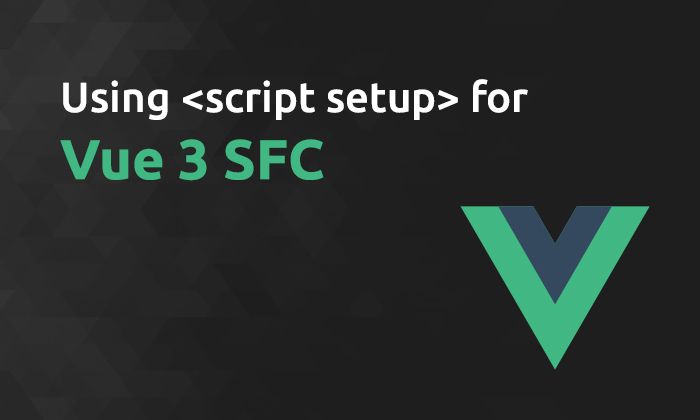 Using script setup